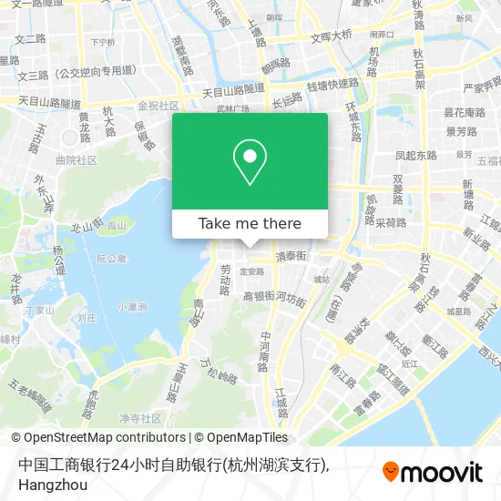 中国工商银行24小时自助银行(杭州湖滨支行) map
