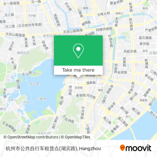 杭州市公共自行车租赁点(湖滨路) map
