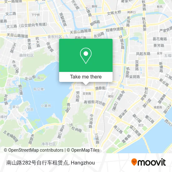 南山路282号自行车租赁点 map