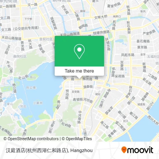 汉庭酒店(杭州西湖仁和路店) map