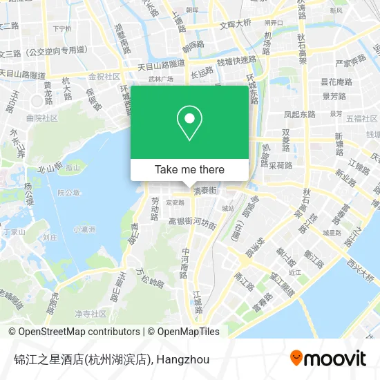 锦江之星酒店(杭州湖滨店) map