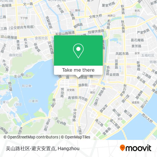 吴山路社区-避灾安置点 map