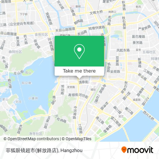 菲狐眼镜超市(解放路店) map