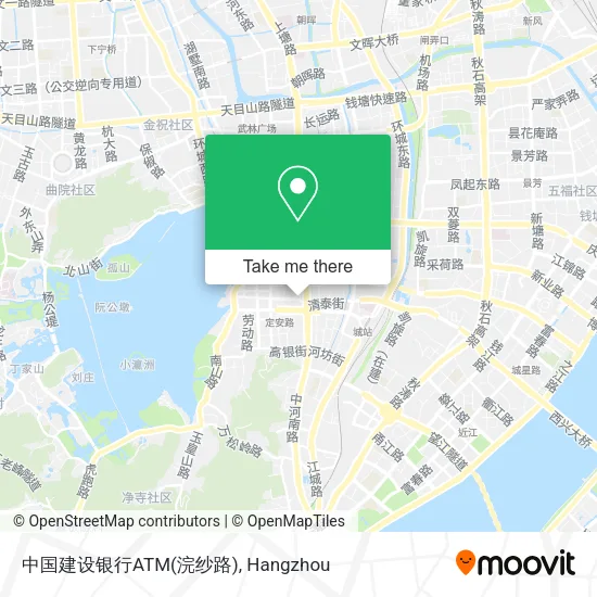 中国建设银行ATM(浣纱路) map