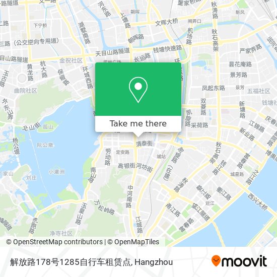 解放路178号1285自行车租赁点 map