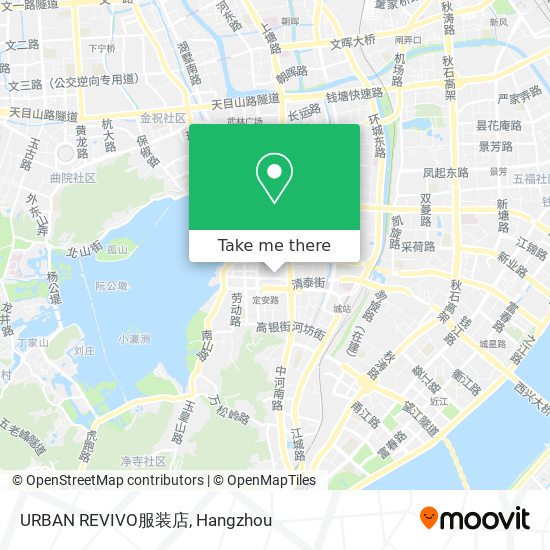 URBAN REVIVO服装店 map