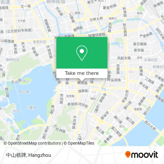 中山棋牌 map