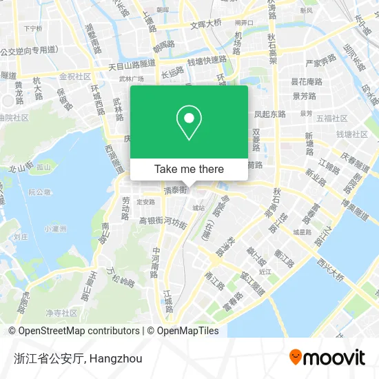 浙江省公安厅 map