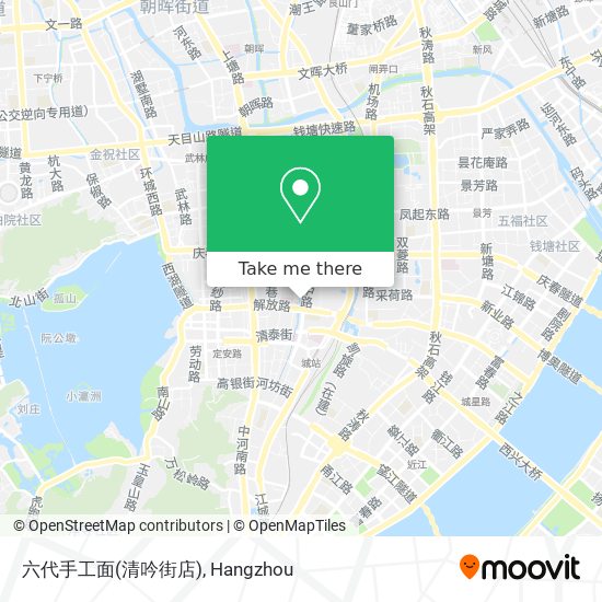 六代手工面(清吟街店) map
