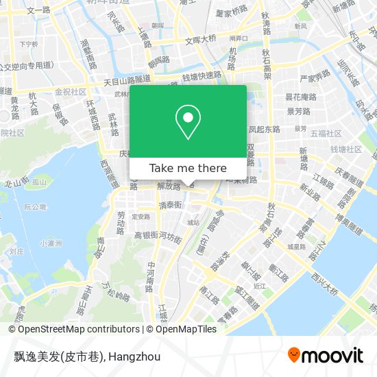 飘逸美发(皮市巷) map