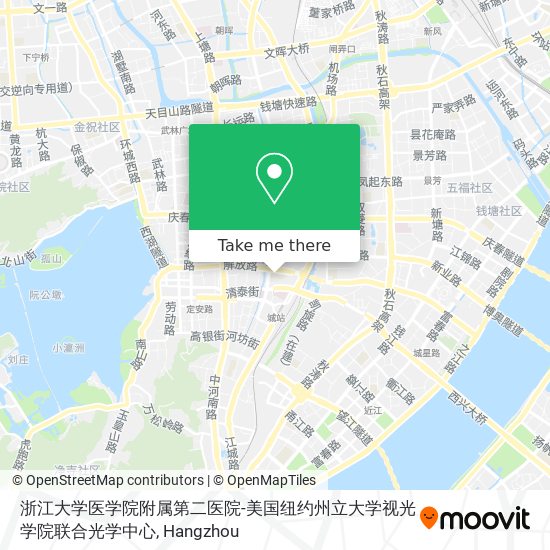 浙江大学医学院附属第二医院-美国纽约州立大学视光学院联合光学中心 map