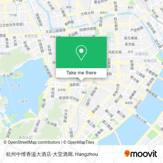 杭州中维香溢大酒店-大堂酒廊 map