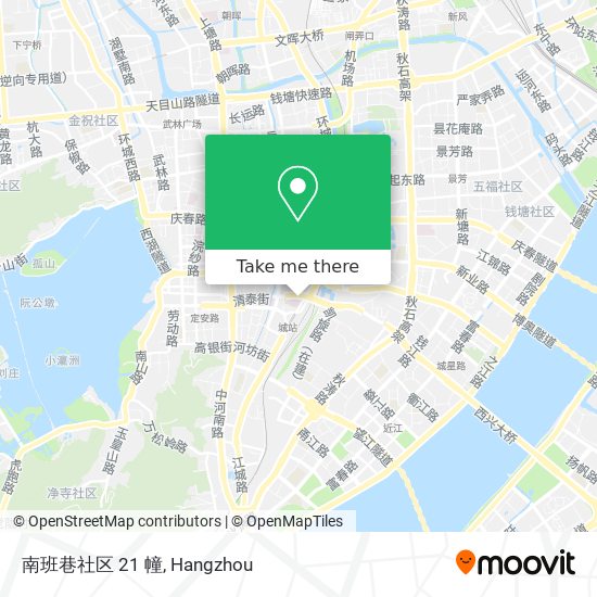 南班巷社区 21 幢 map