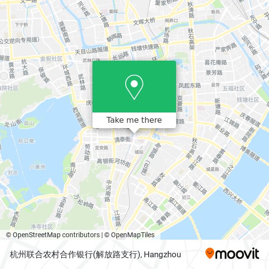杭州联合农村合作银行(解放路支行) map