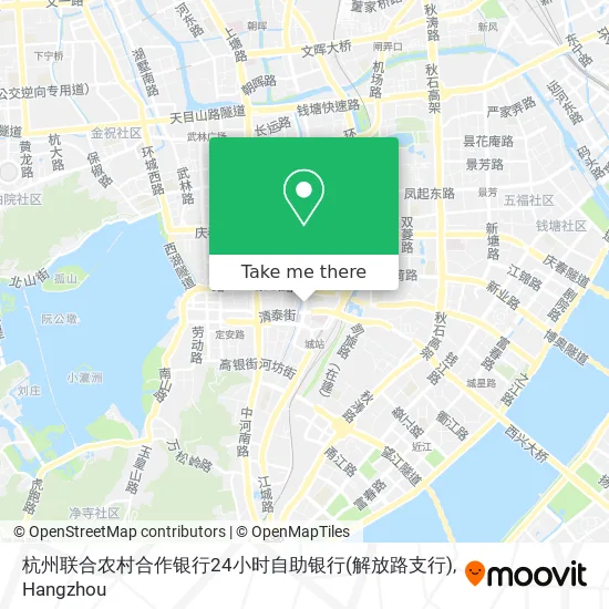 杭州联合农村合作银行24小时自助银行(解放路支行) map