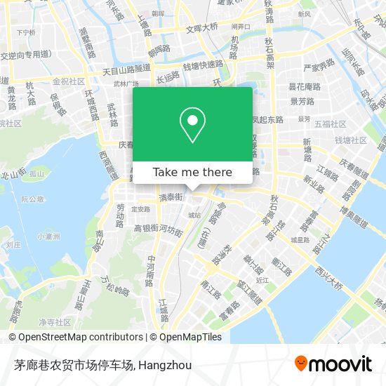 茅廊巷农贸市场停车场 map