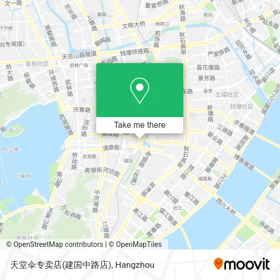 天堂伞专卖店(建国中路店) map