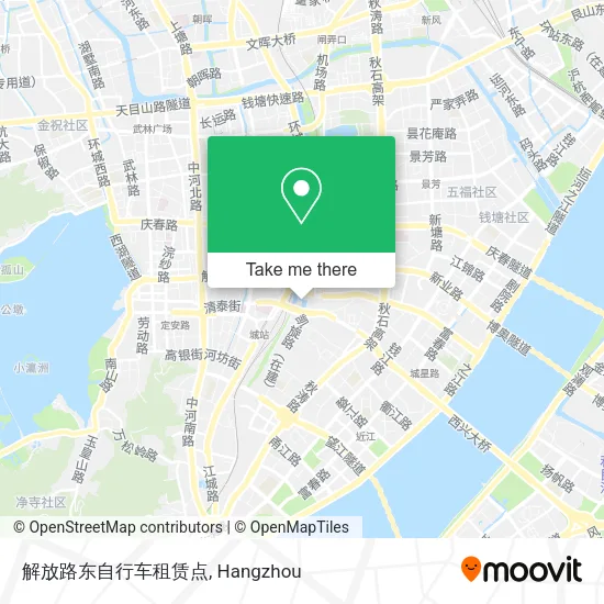 解放路东自行车租赁点 map