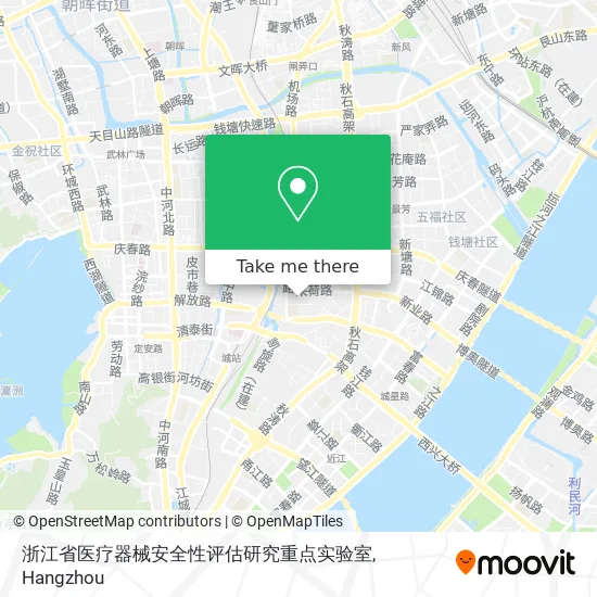 浙江省医疗器械安全性评估研究重点实验室 map