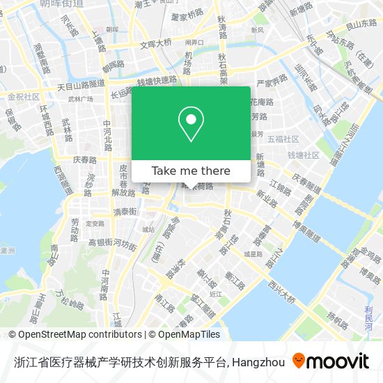 浙江省医疗器械产学研技术创新服务平台 map