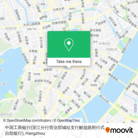 中国工商银行(浙江分行营业部城站支行解放路附行式自助银行) map