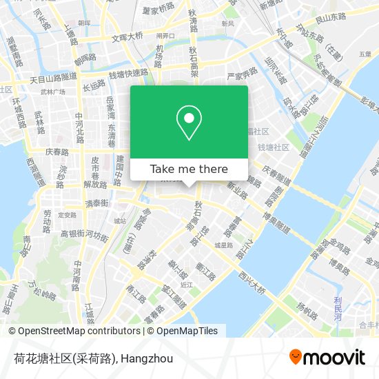 荷花塘社区(采荷路) map