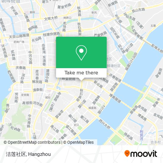 洁莲社区 map