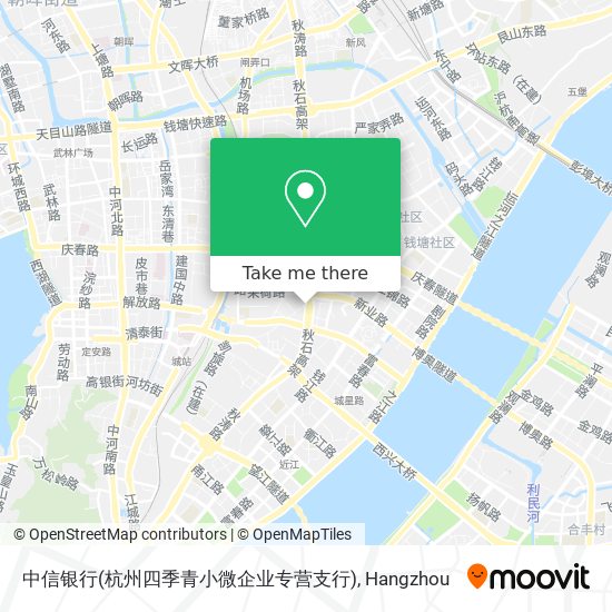 中信银行(杭州四季青小微企业专营支行) map