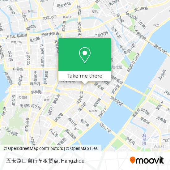 五安路口自行车租赁点 map