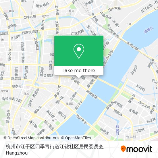 杭州市江干区四季青街道江锦社区居民委员会 map
