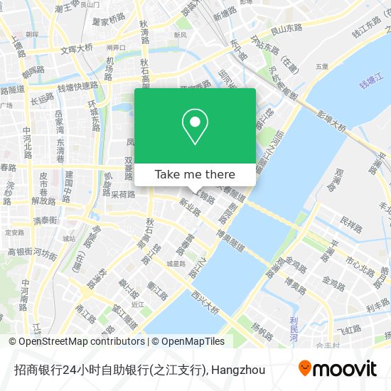招商银行24小时自助银行(之江支行) map