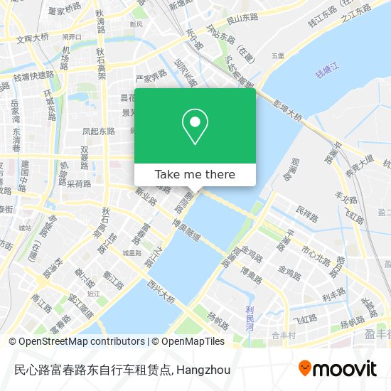 民心路富春路东自行车租赁点 map