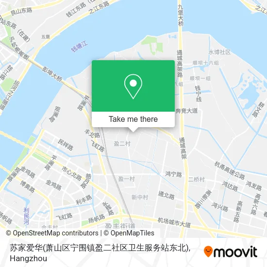苏家爱华(萧山区宁围镇盈二社区卫生服务站东北) map