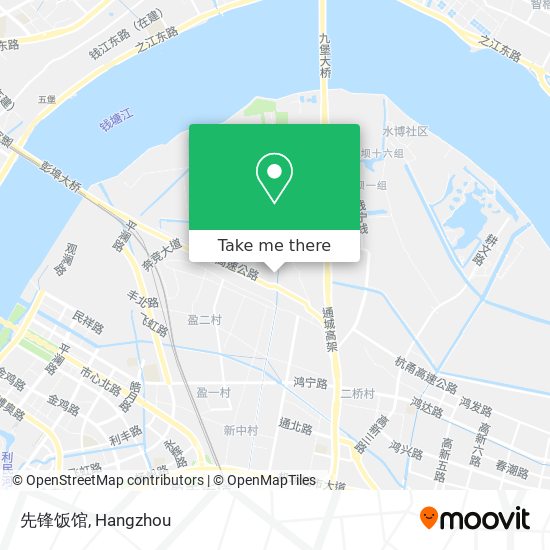 先锋饭馆 map