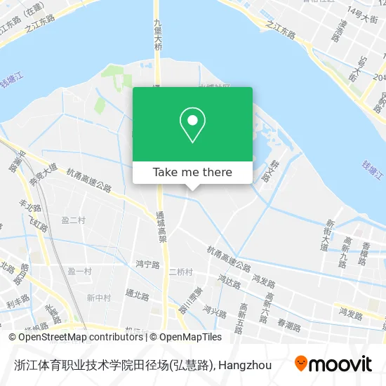 浙江体育职业技术学院田径场(弘慧路) map