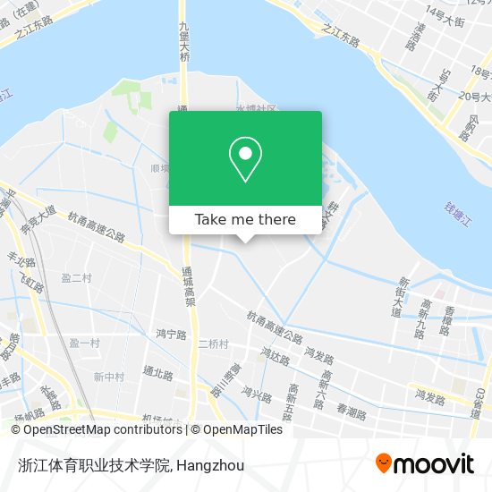 浙江体育职业技术学院 map