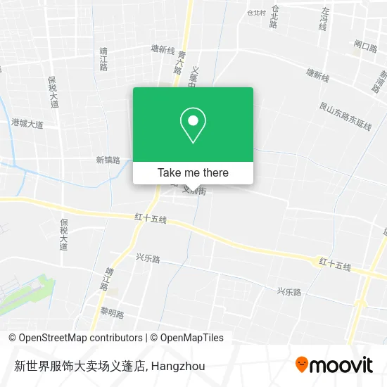 新世界服饰大卖场义蓬店 map