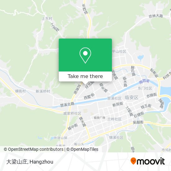 大梁山庄 map