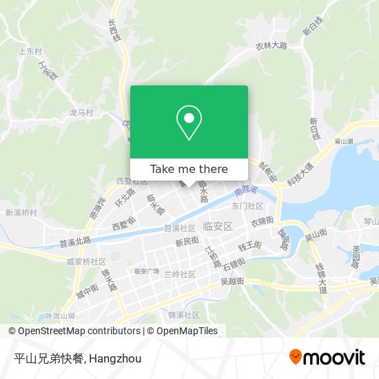 平山兄弟快餐 map