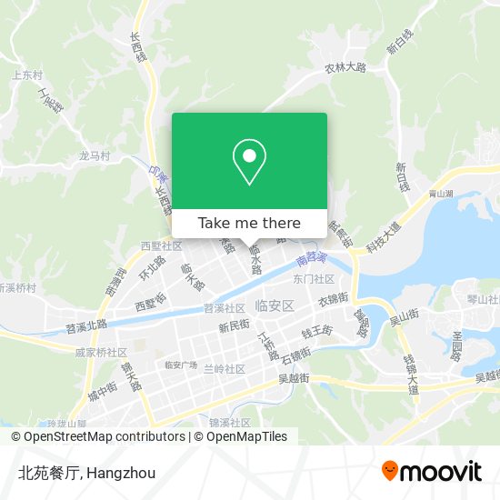 北苑餐厅 map
