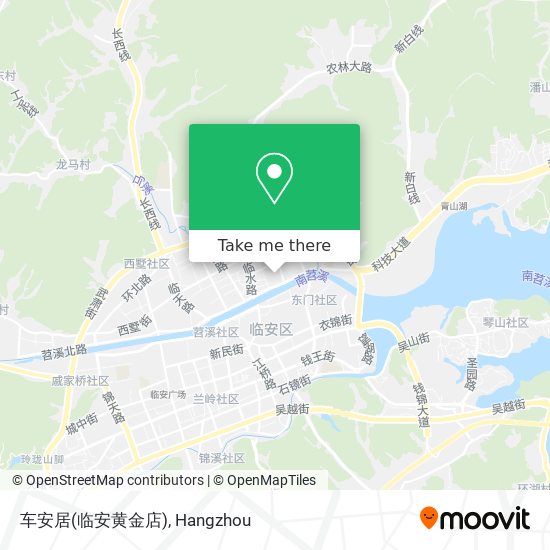 车安居(临安黄金店) map