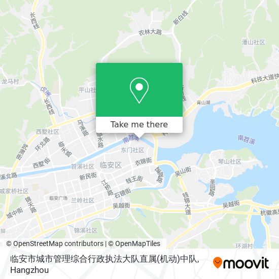 临安市城市管理综合行政执法大队直属(机动)中队 map