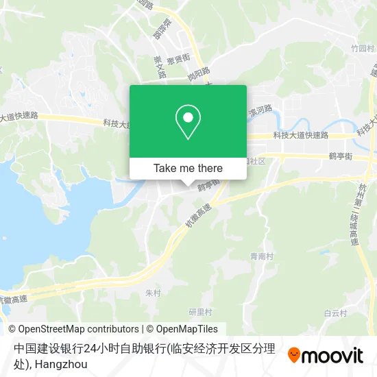 中国建设银行24小时自助银行(临安经济开发区分理处) map