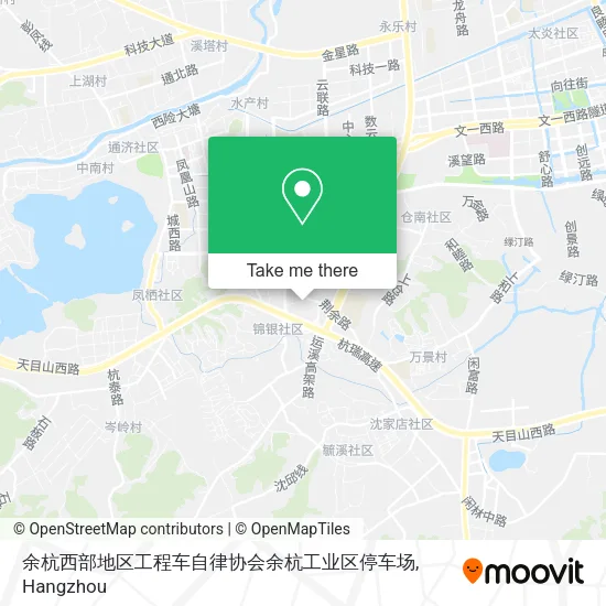 余杭西部地区工程车自律协会余杭工业区停车场 map