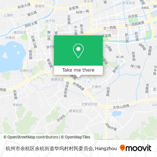 杭州市余杭区余杭街道华坞村村民委员会 map