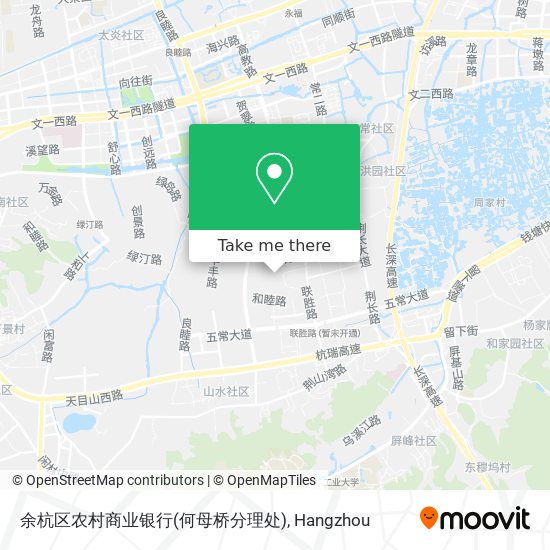 余杭区农村商业银行(何母桥分理处) map