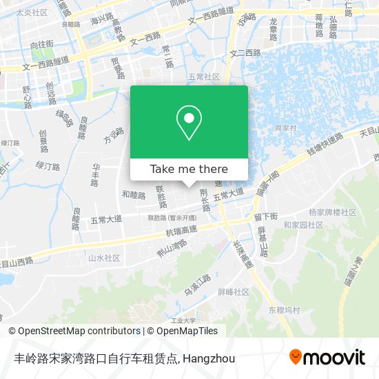 丰岭路宋家湾路口自行车租赁点 map