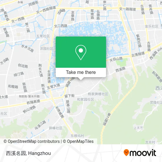 西溪名园 map