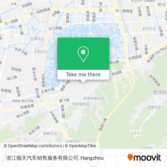 浙江顺天汽车销售服务有限公司 map