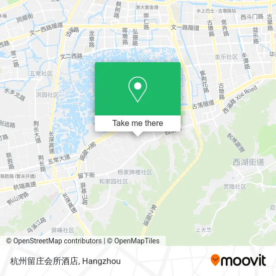 杭州留庄会所酒店 map